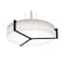 Afx Apex 27in. LED Pendant, Espresso Finish, Linen White Shade APP2432L5AJUDES-LW - alternate 1